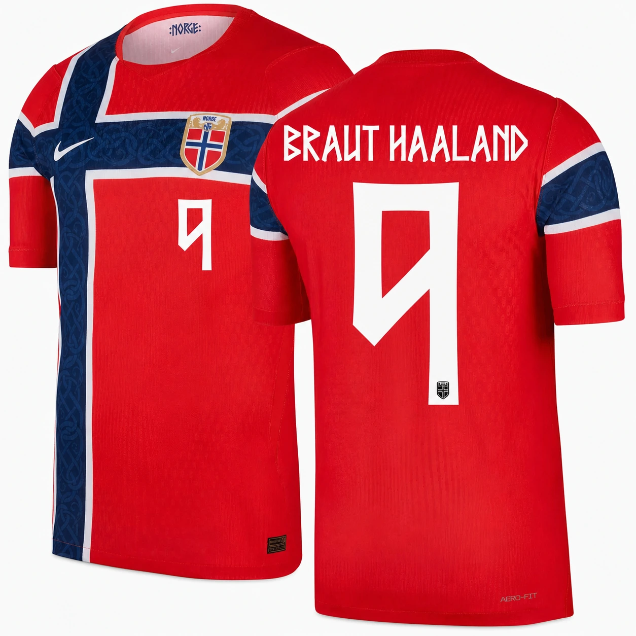 Norway 2026 World Cup Home Jersey — Erling Haaland 9 Norway 2026 World Cup Home Jersey — Erling Haaland 9