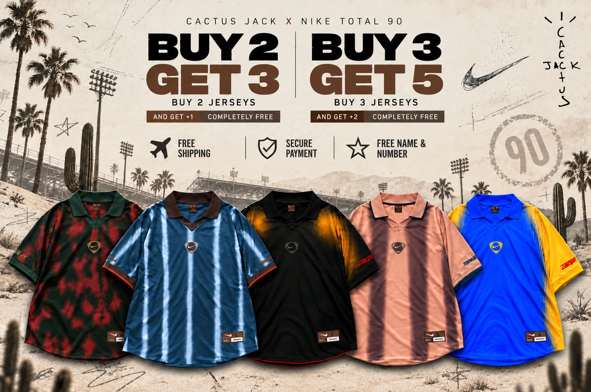 Total 90 Cactus Jack: buy 2 get 3, buy 3 get 5