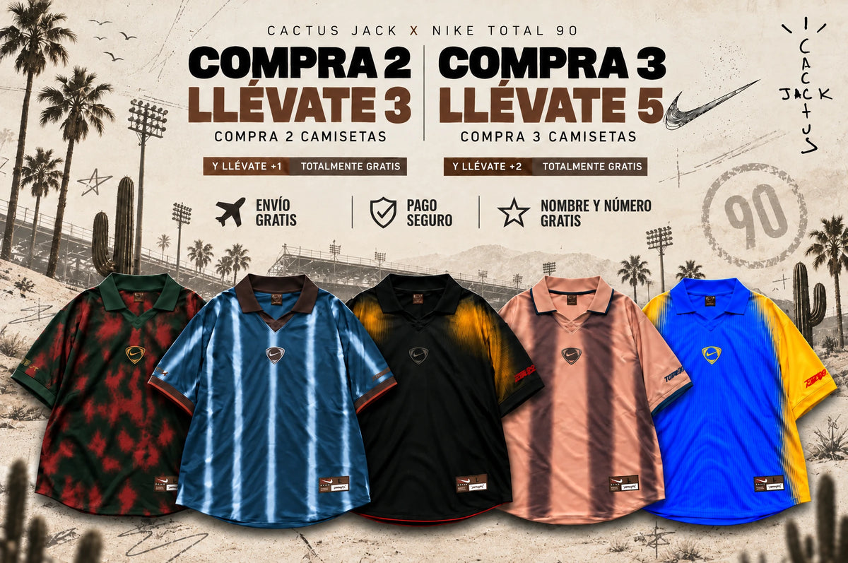 Total 90 Cactus Jack: compra 2 llévate 3, compra 3 llévate 5