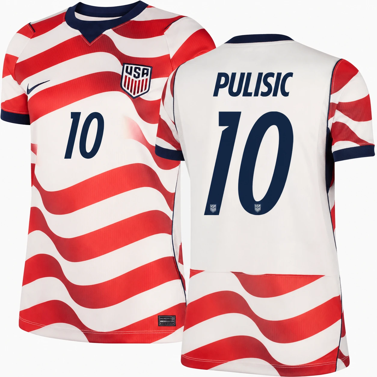 United States 2026 World Cup Home Jersey — Christian Pulisic 10