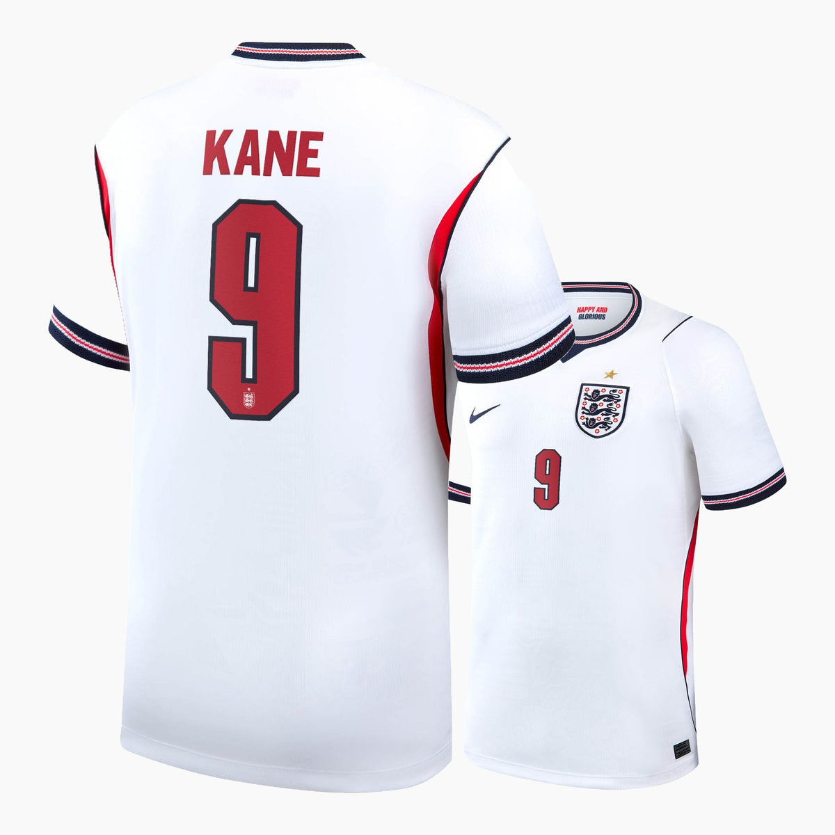 England 2026 Home KANE 9 - back and front