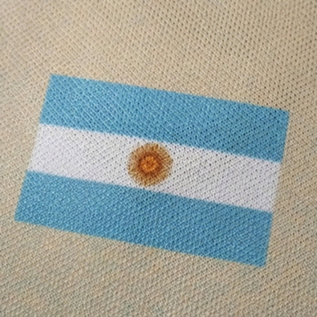 Argentina Cactus Jack Total 90 Retro Trikot - Flaggendetail
