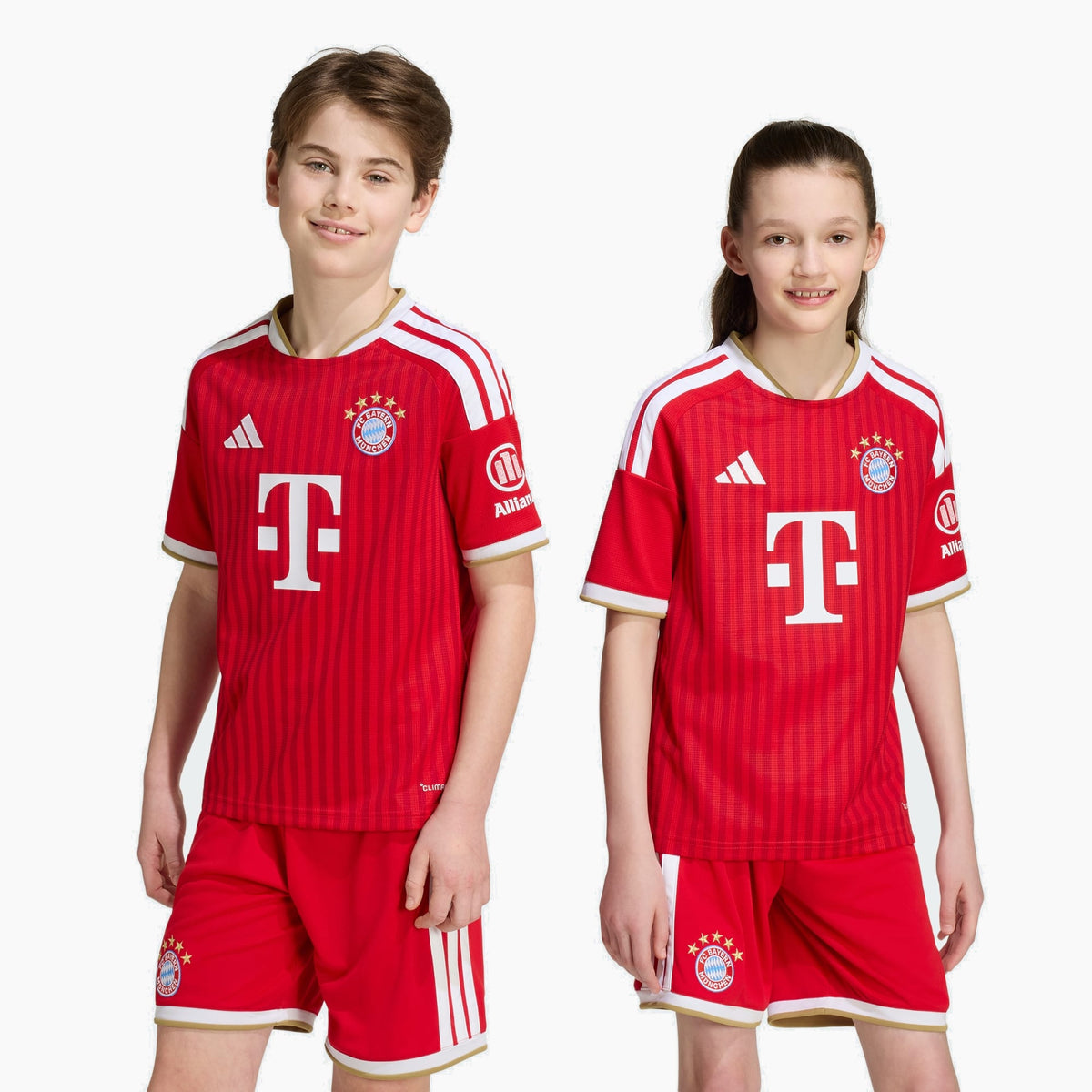 Bayern munich kids home kit 2026/27 - front on model
