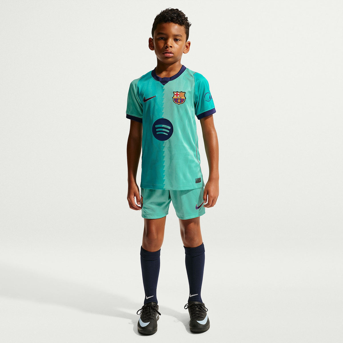Barcelona kids third kit 2026/27 - front on model