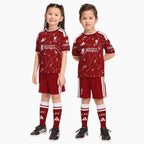 Liverpool kids home kit 2026/27 - front on model