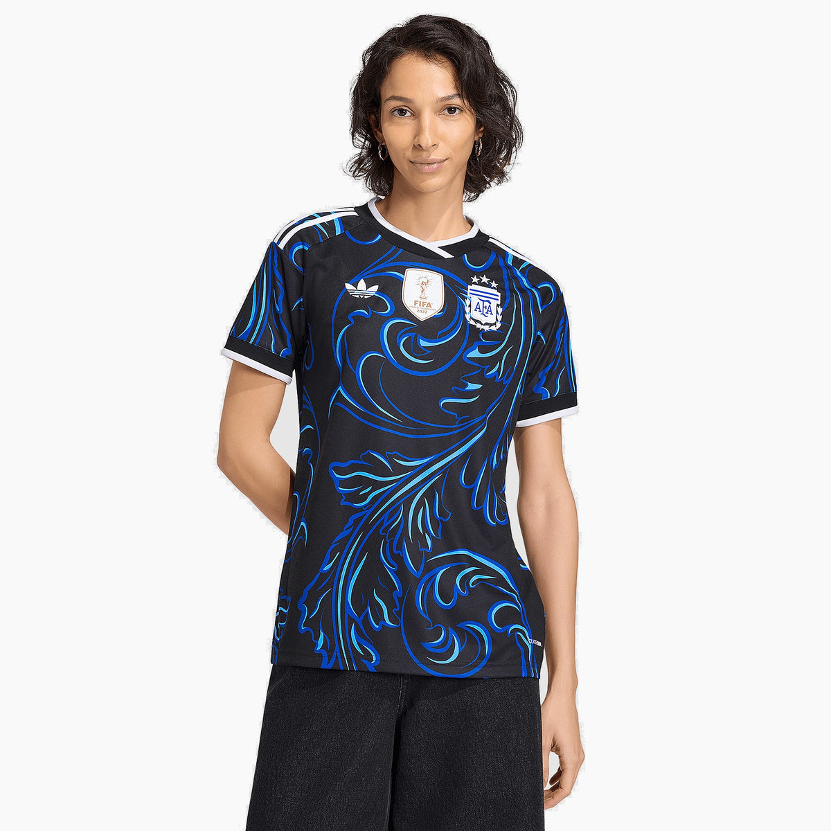 Argentina women away jersey 2026 world cup - front on model