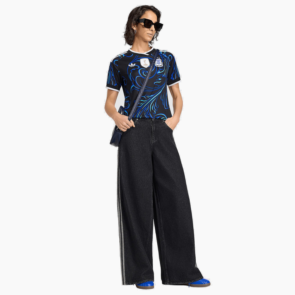 Argentina women away jersey 2026 world cup - full fit on model
