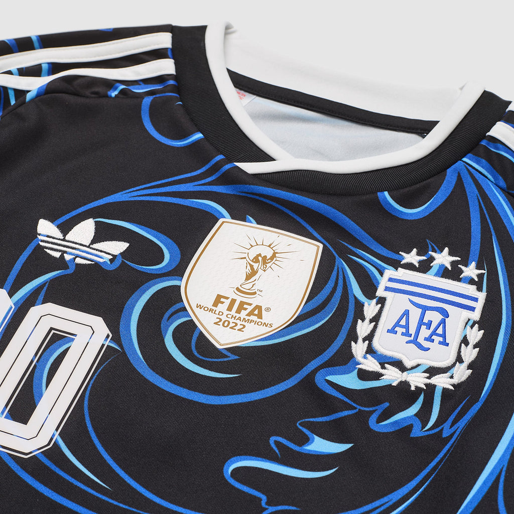 Camiseta Niño Segunda Equipación Mundial 2026 Argentina Messi #10 — Vista 3