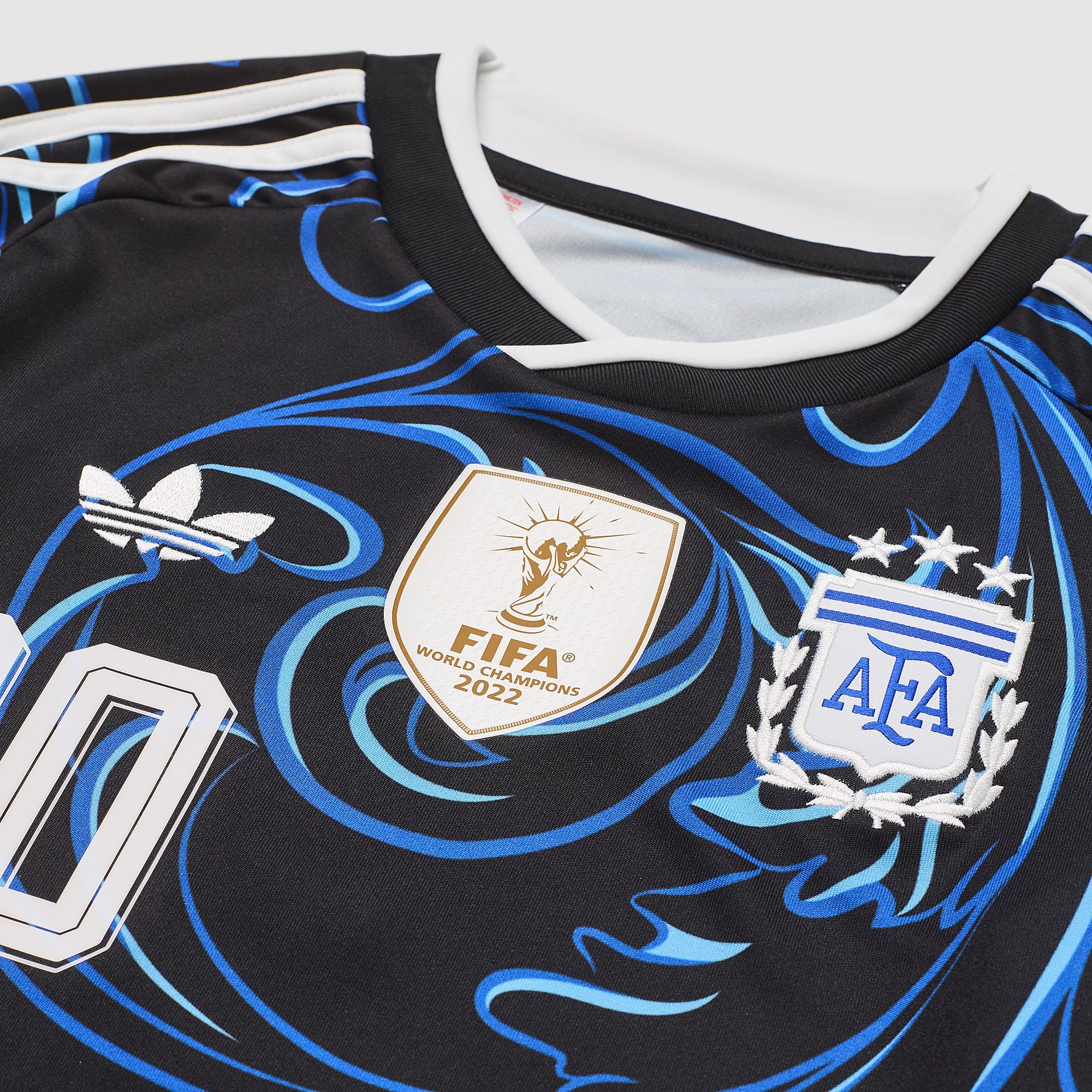 Camiseta Niño Segunda Equipación Mundial 2026 Argentina Messi #10 — Vista 3