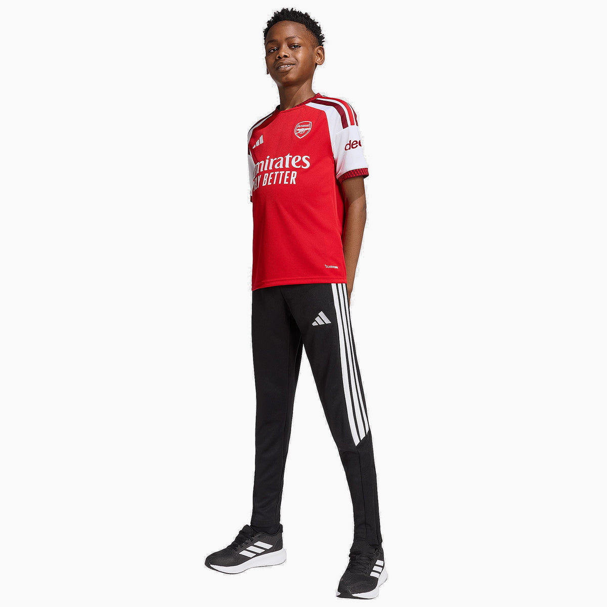 Arsenal kids home kit 2026/27 - full fit on model