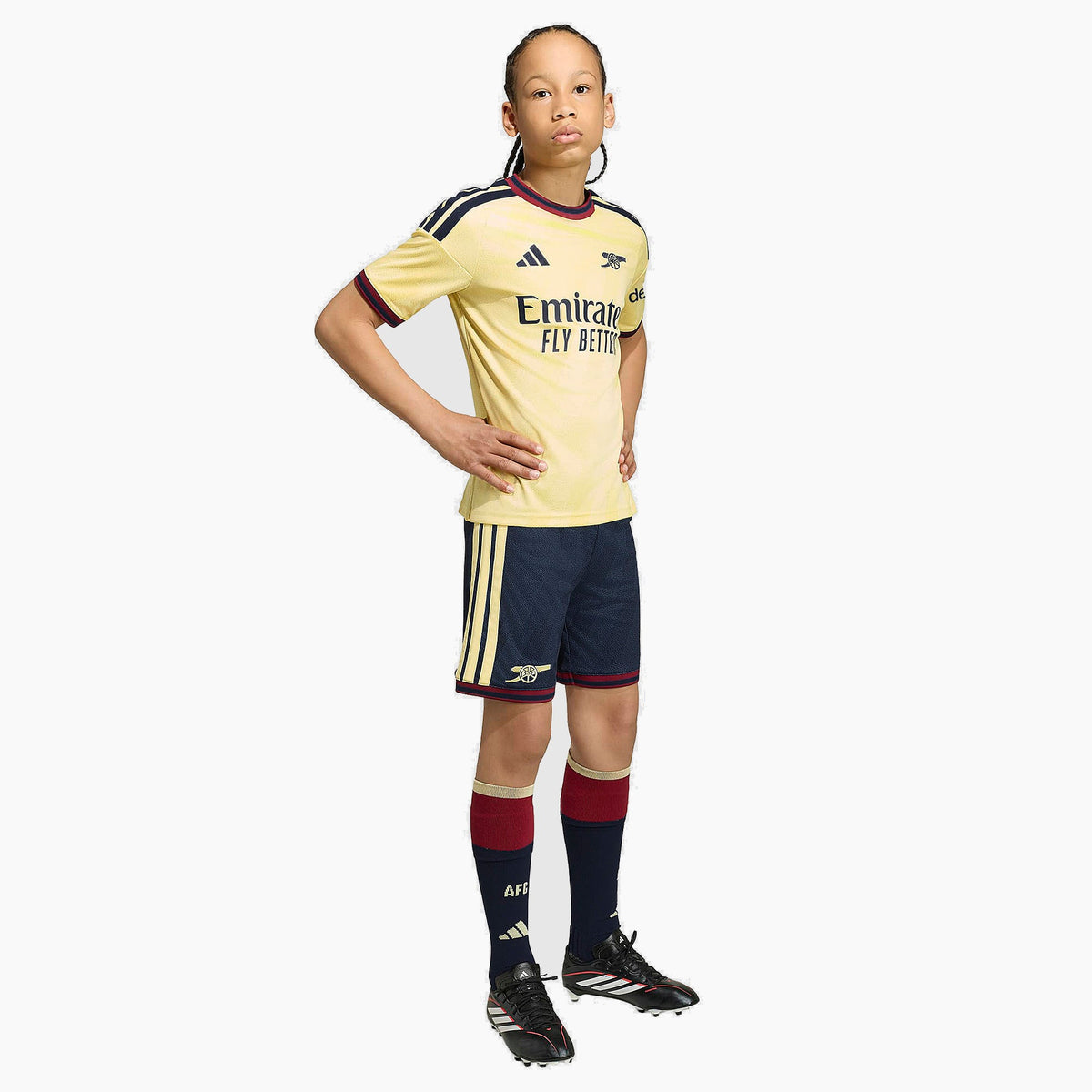 Arsenal kids third kit 2026/27 - full fit on model