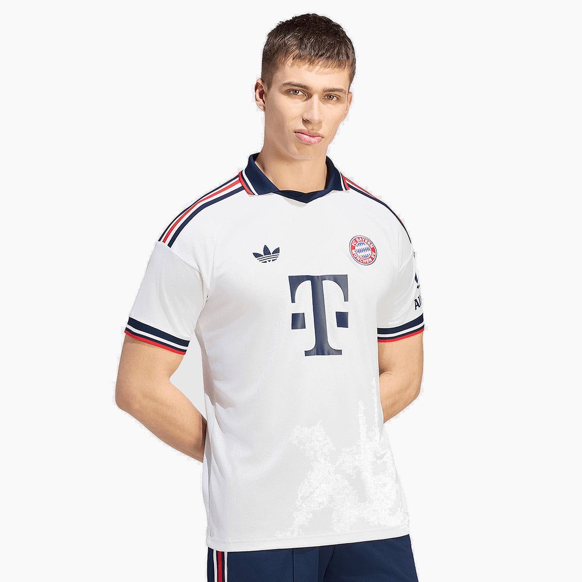 Bayern munich away jersey 2026/27 - front on model