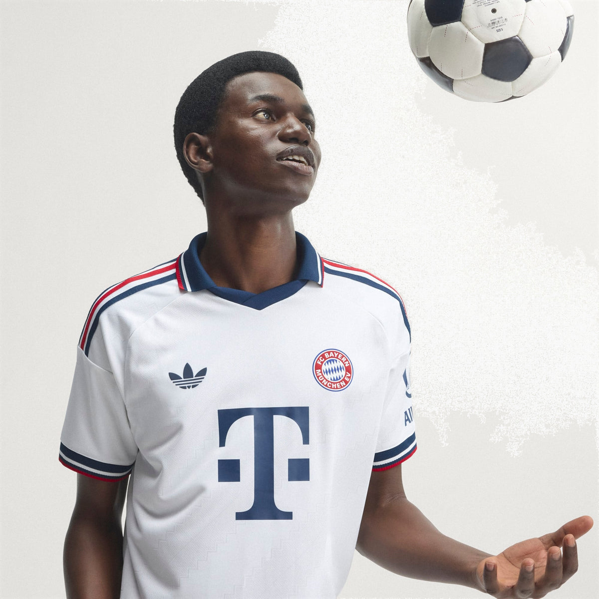 Bayern munich away player jersey 2026/27 - front on model
