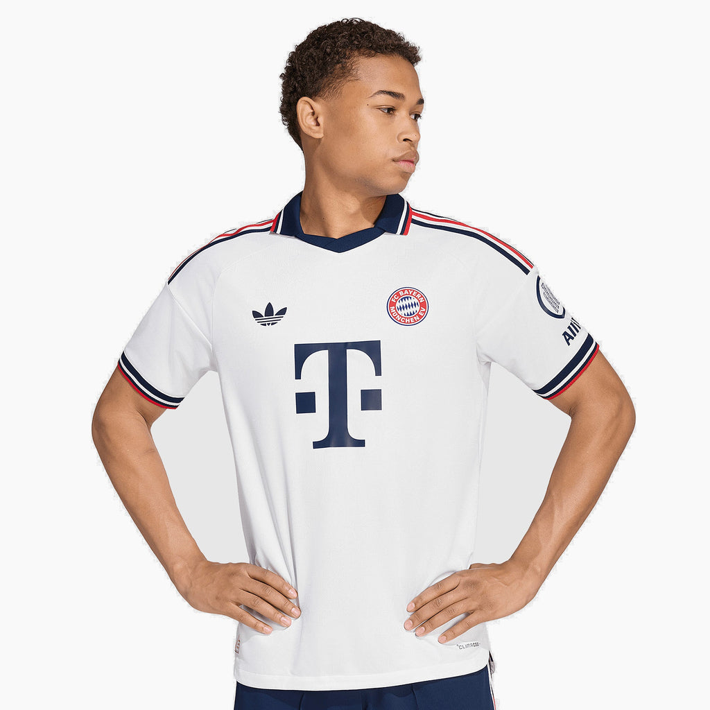 Bayern munich away player jersey 2026/27 - front on model