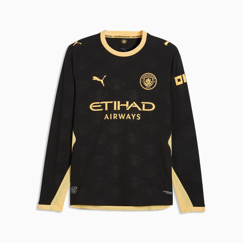 Manchester City 26/27 Away Long Sleeve Player Jersey — technical front