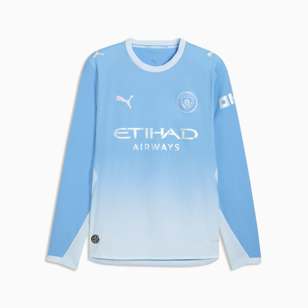 Manchester City 26/27 Home Long Sleeve Player Jersey — technical front