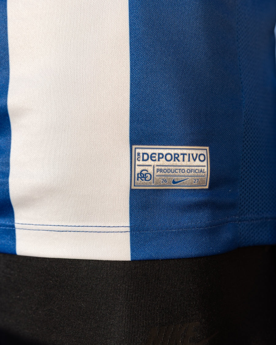 RC Deportivo 2026/27 home fan jersey - hem detail