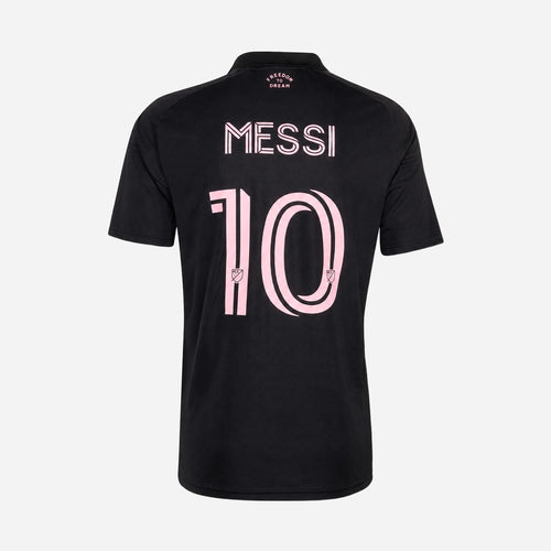 Inter Miami 2026 Presagio fan jersey Messi 10 back on Ole gray background