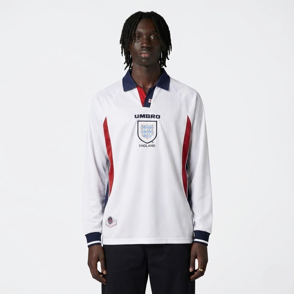 England Retro Home Long Sleeve Jersey 1998