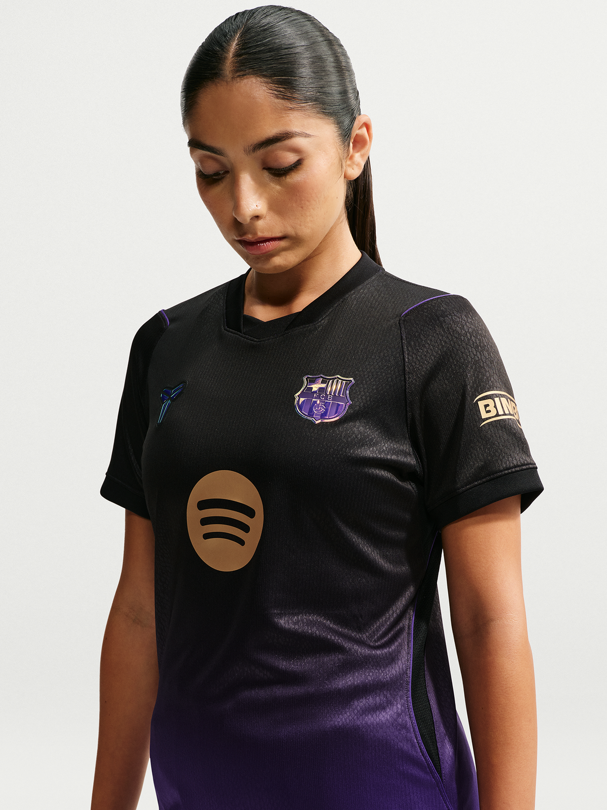 Camiseta Mujer Segunda Equipación Barcelona 26/27 — frontal oficial