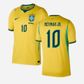 Camiseta Primera Equipación Brasil Mundial 2026 — Neymar Jr. 10 — frente y espalda