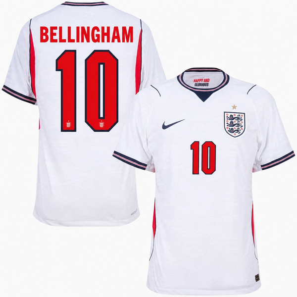 England 2026 World Cup Home Jersey — Jude Bellingham 10