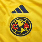 Club America 2026/27 women home jersey - central crest and chest fabric macro detail