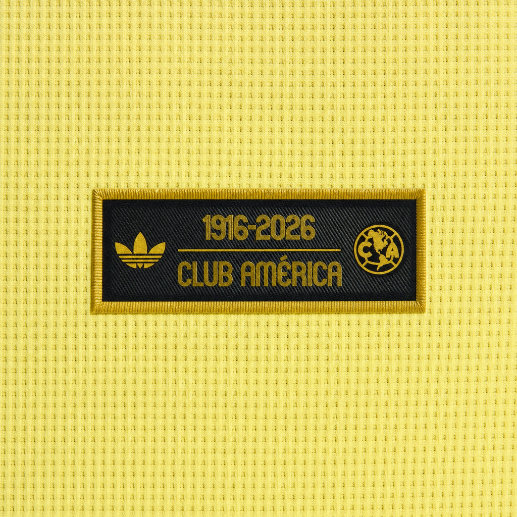 Club America 110th anniversary 2026/27 authentic jersey - 1916-2026 hem patch detail | Club America 110 Jahre 2026/27 Spielertrikot - Detail des Saumaufnahers 1916-2026