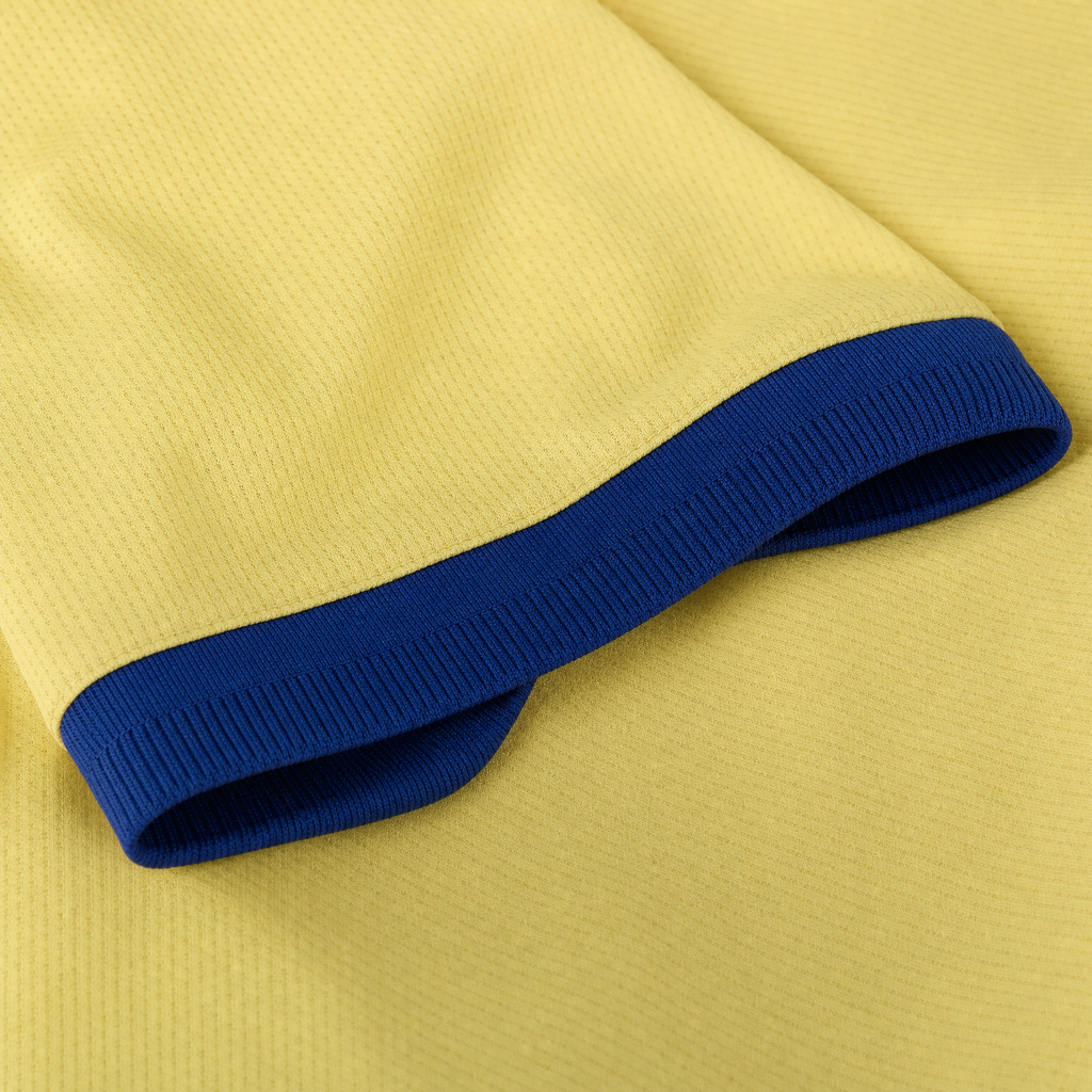 Club America 110th anniversary 2026/27 authentic jersey - navy sleeve cuff and seam detail | Club America 110 Jahre 2026/27 Spielertrikot - Detail von Armelbund und Naht