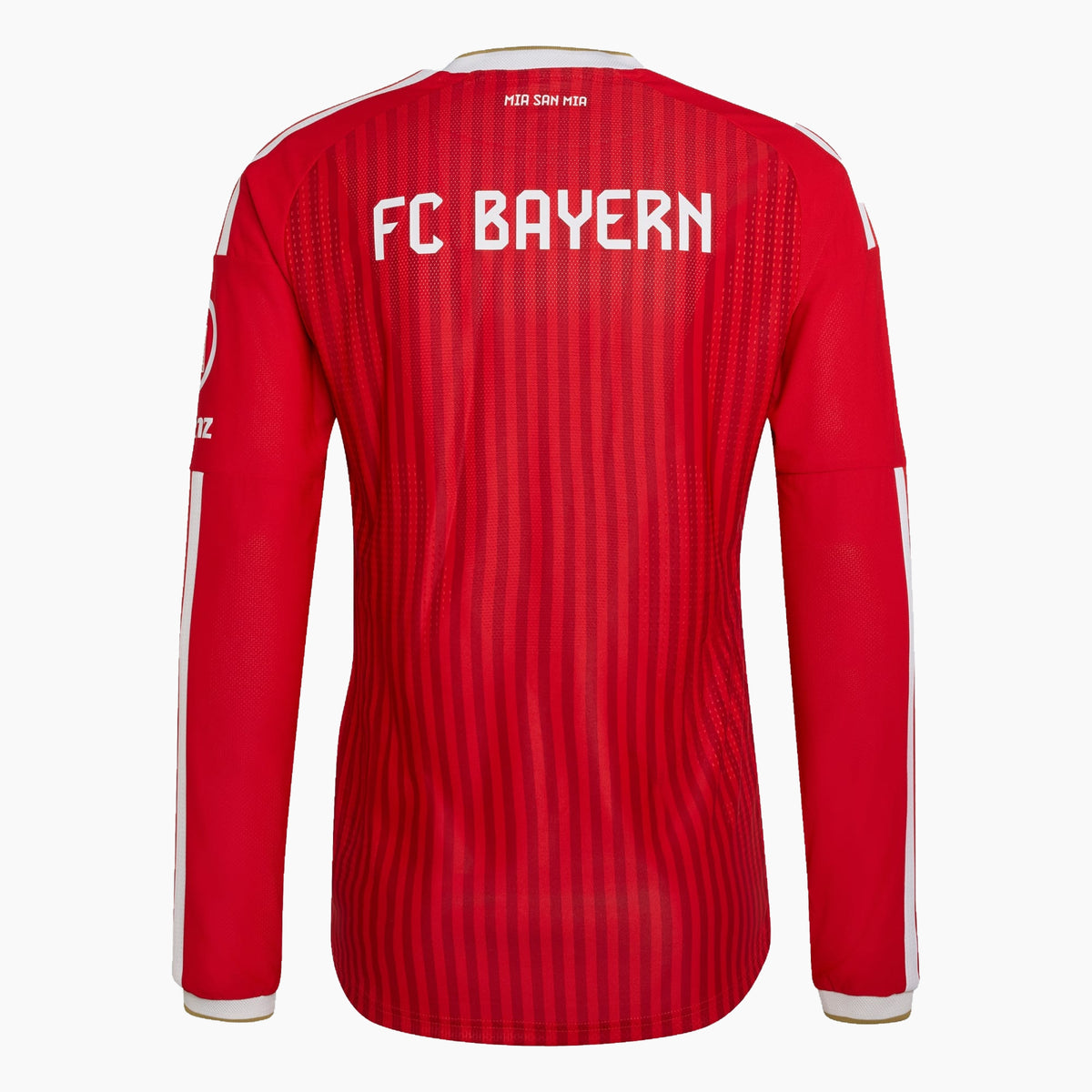 Bayern Munich 2026/27 Home player jersey long sleeve, KANE 9 - back view of the base shirt without personalisation