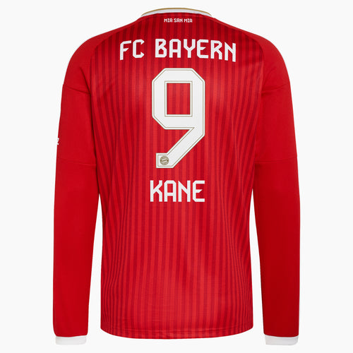 Bayern Munich 2026/27 home fan shirt long sleeve - personalised back with KANE 9
