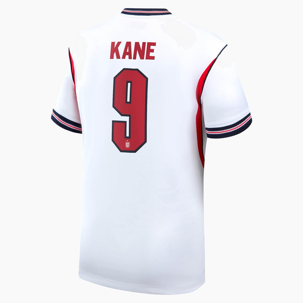 England 2026 home fan shirt - personalised back with KANE 9