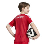 Bayern Munich 2026/27 home kids kit, KANE 9 - back neckline and fabric detail