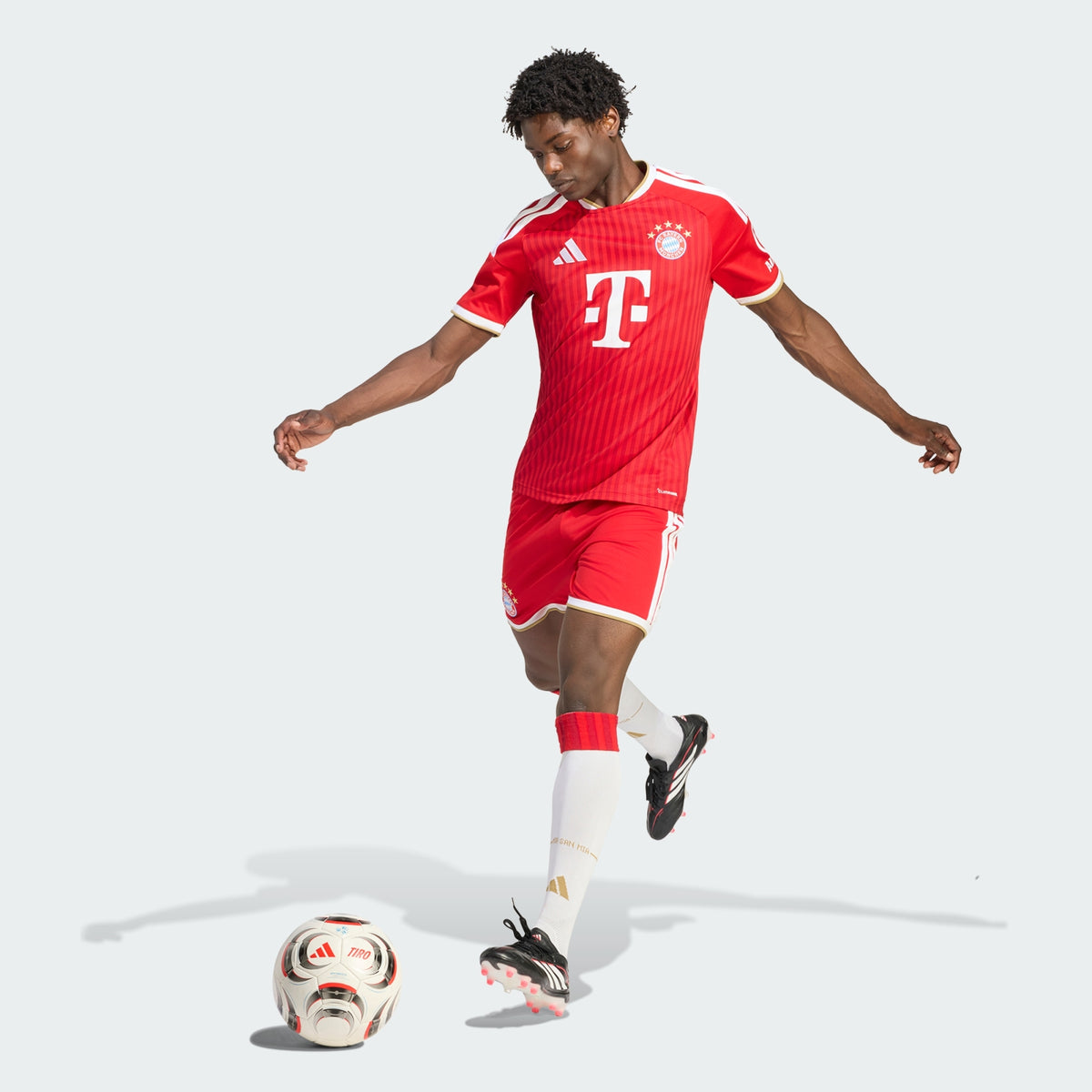 Bayern Munich 2026/27 home fan shirt, KANE 9 - full-length view showing the fit of the base shirt