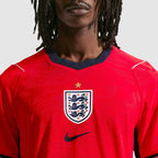 England 2026 away player version, KANE 9 - crest, collar and shoulder detail