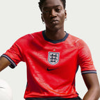 England 2026 away fan shirt, KANE 9 - three-quarter view showing the fit of the base shirt