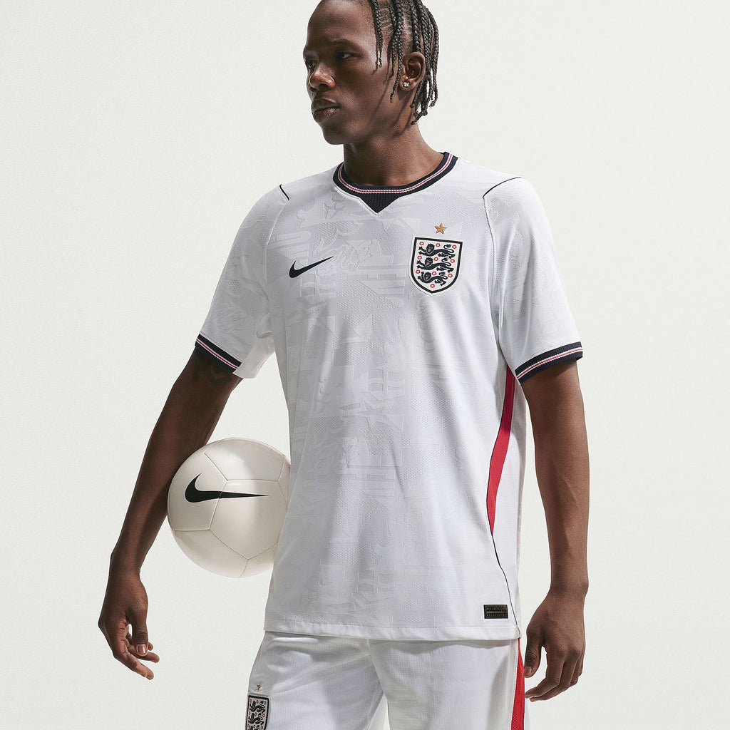 England 2026 home player version, KANE 9 - three-quarter view showing the fit of the base shirt