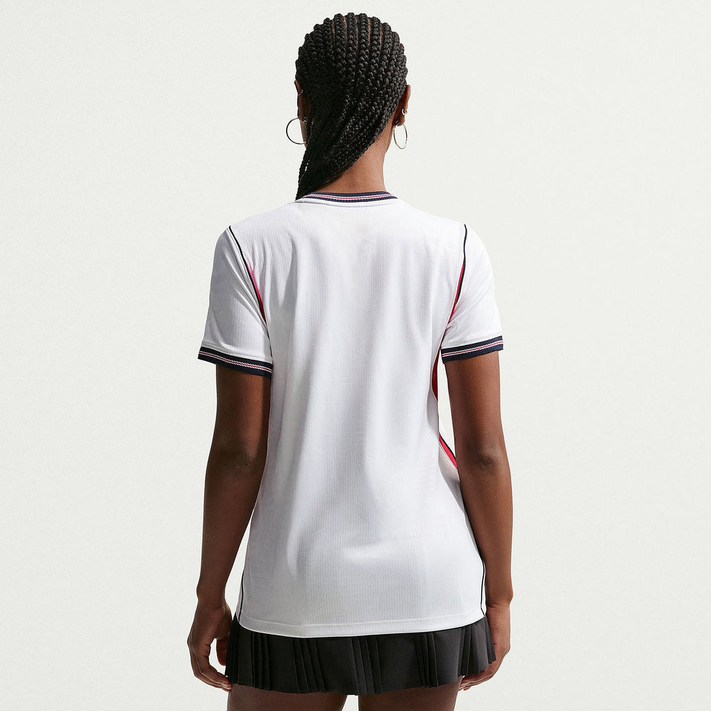 England 2026 home women's shirt, KANE 9 - back view of the base shirt worn by a model