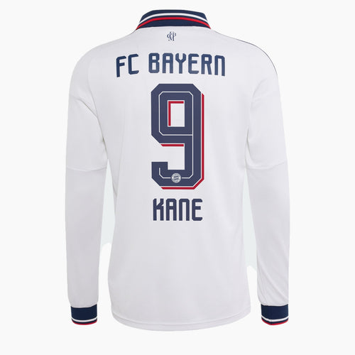 Bayern Munich 2026/27 Away fan shirt long sleeve, KANE 9 - KANE 9 back view
