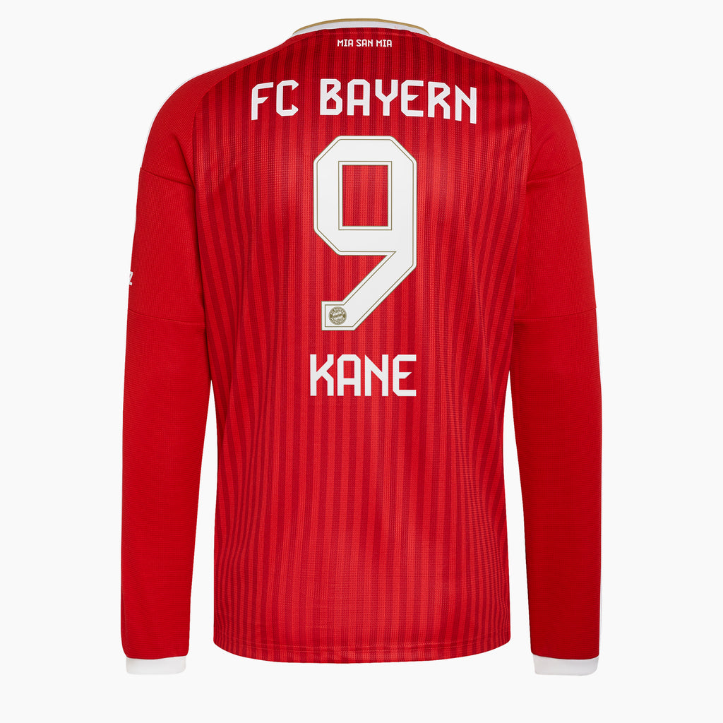Bayern Munich 2026/27 Home fan shirt long sleeve, KANE 9 - KANE 9 back view