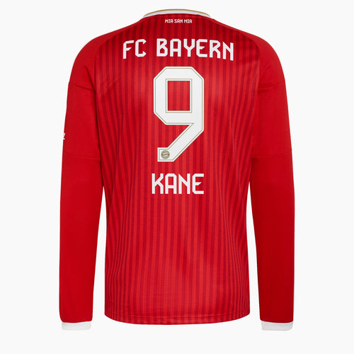 Bayern Munich 2026/27 Home fan shirt long sleeve, KANE 9 - KANE 9 back view