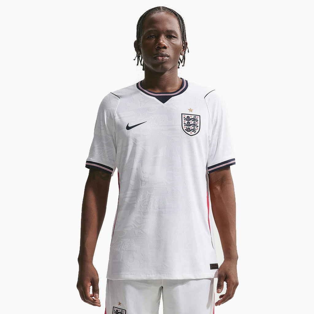 England 2026 Home player jersey, KANE 9 - front view worn by a model