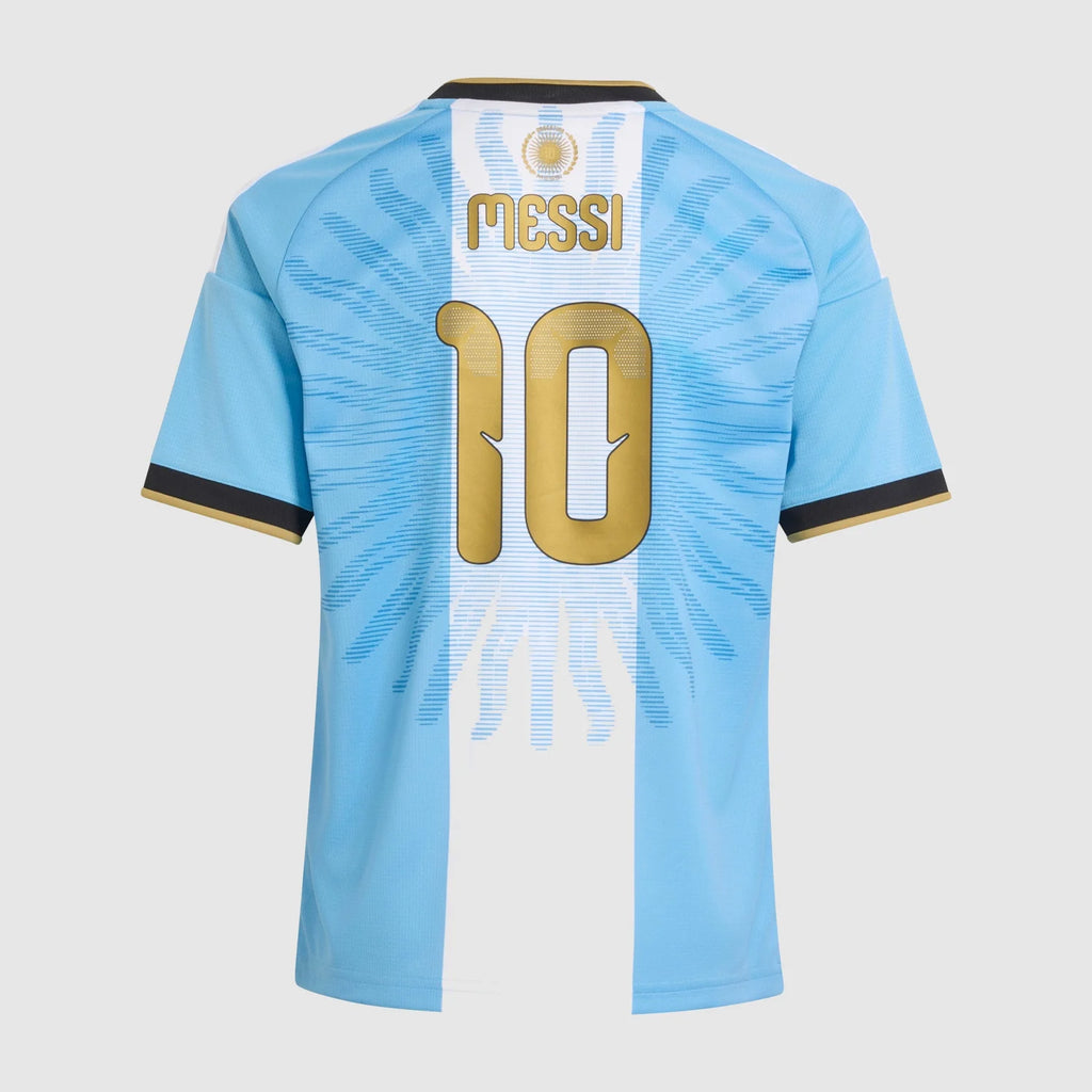 Camiseta Niño Argentina Messi 26 Último Tango — espalda con MESSI 10 (personalización gratis)