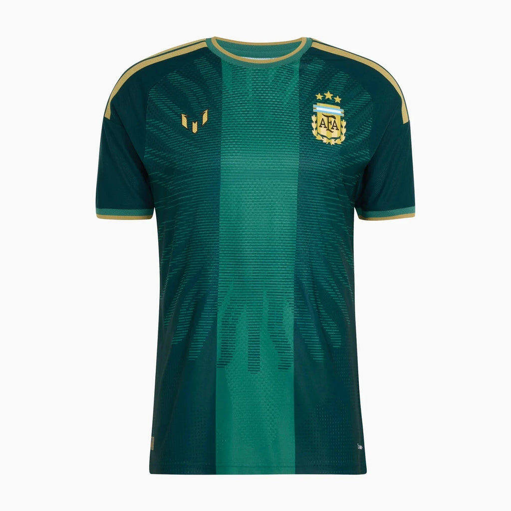 Camiseta Versión Jugador Argentina Messi 26 Verde — frente