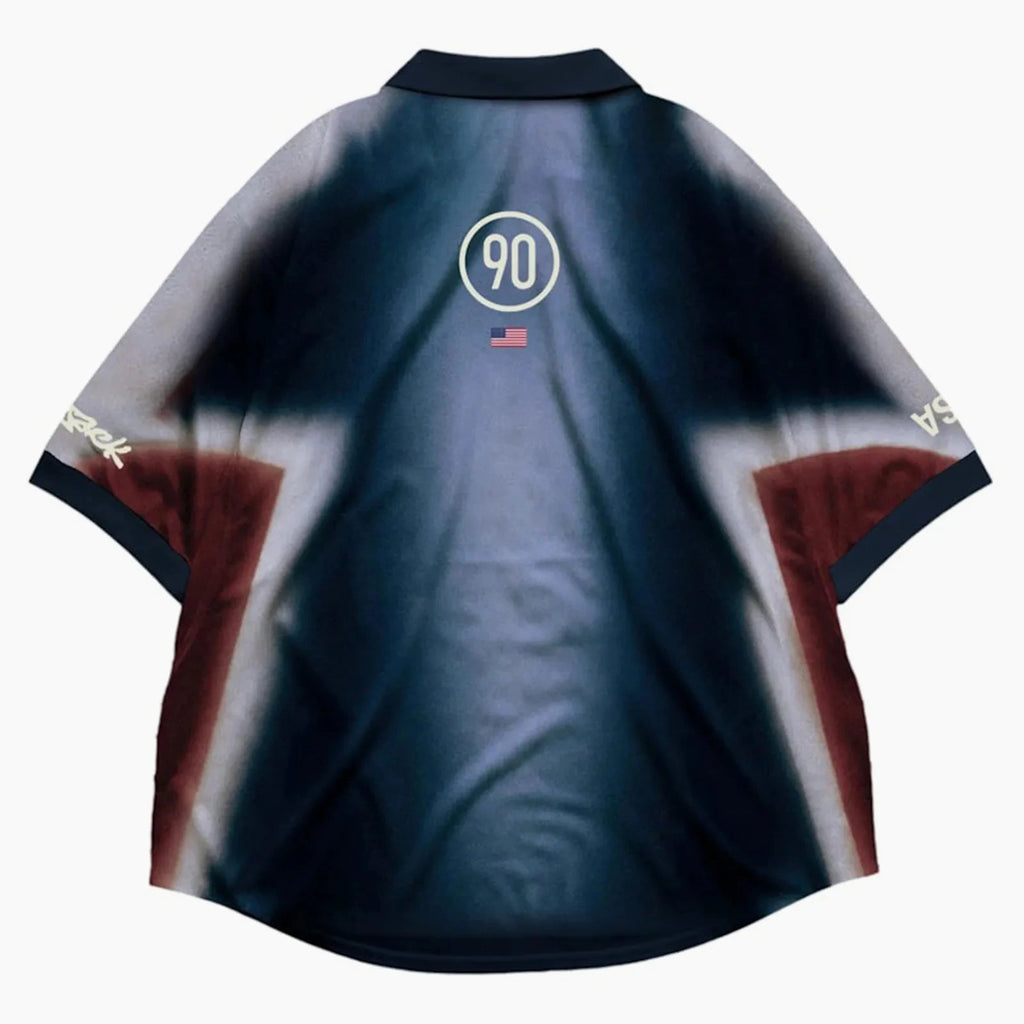 Camiseta Retro Estados Unidos II Travis Scott Cactus Jack x Nike Total 90 — Espalda