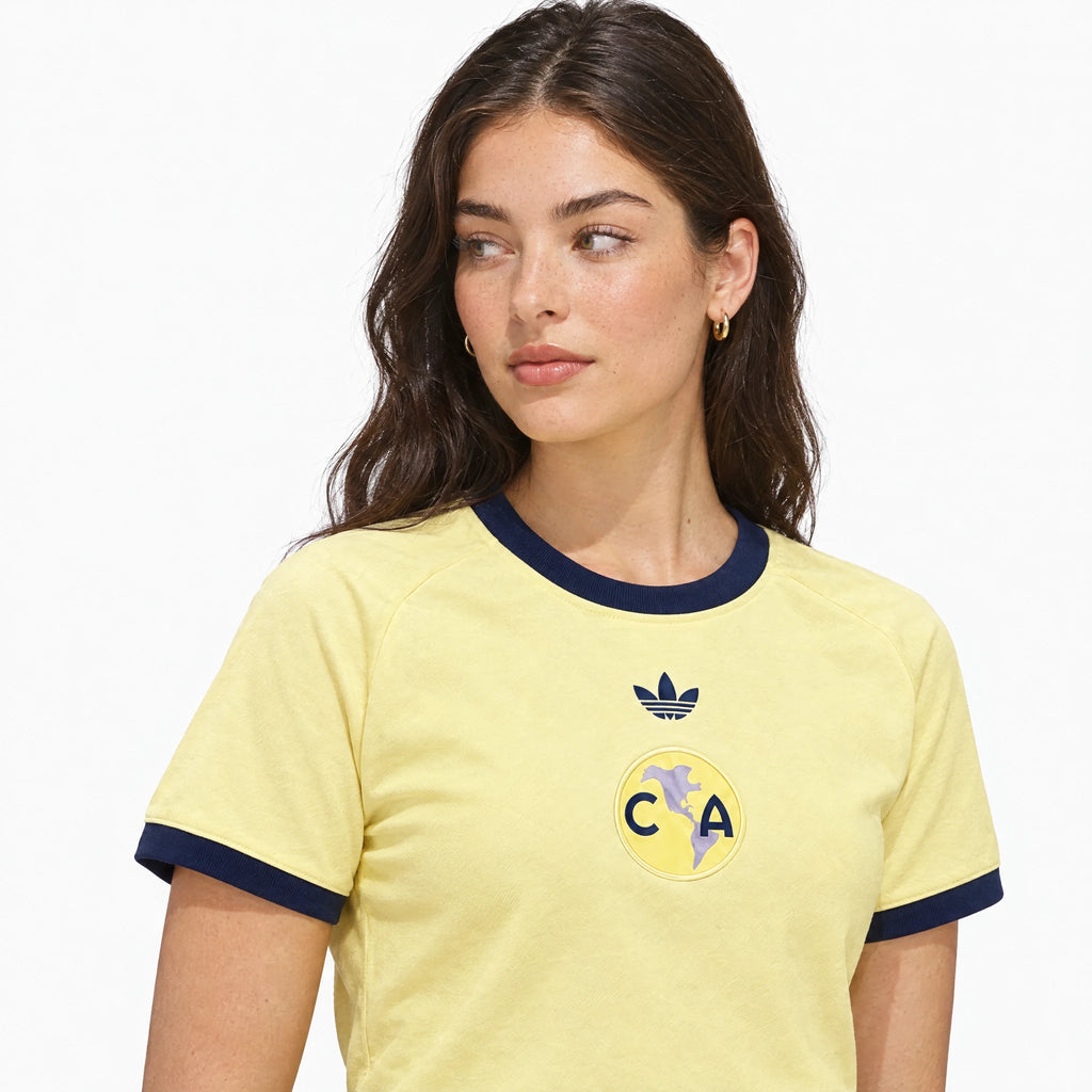 Camiseta Mujer 110 Aniversario Club América 26/27 — detalle del escudo