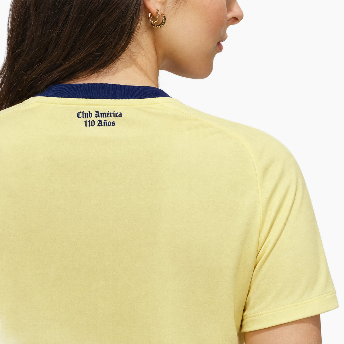 Camiseta Mujer 110 Aniversario Club América 26/27 — detalle de la espalda — Club América 110 Años