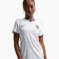 Woman wearing the England 2026 home shirt — base shirt front