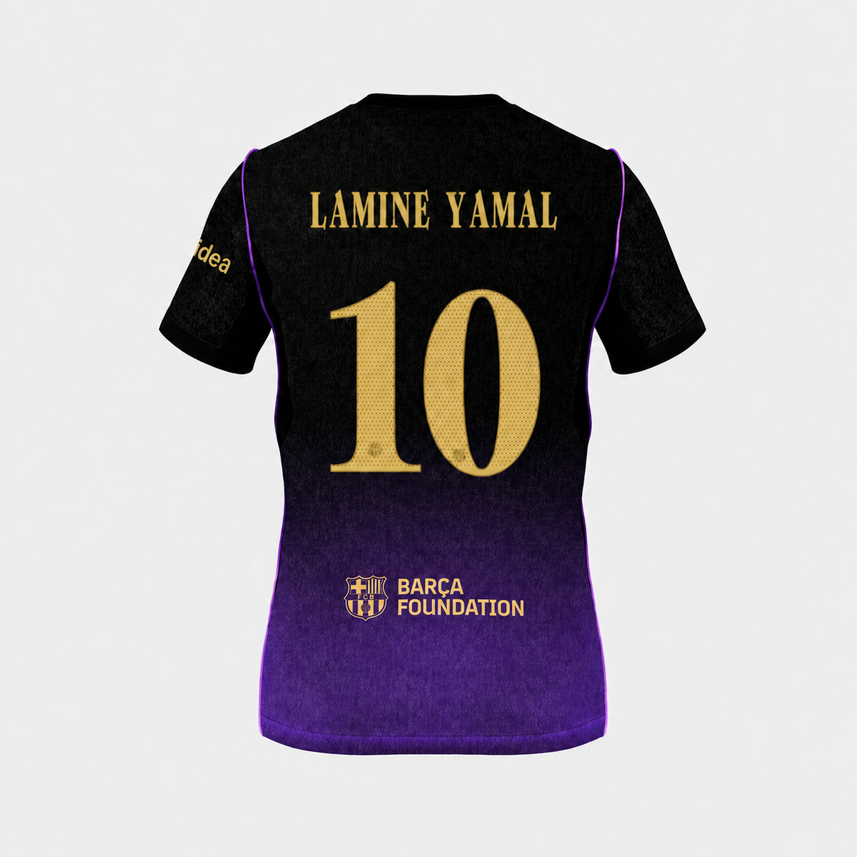 Camiseta Segunda Equipación Barcelona 26/27 — Lamine Yamal 10 — Sin Parche — vista trasera sin parche