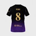 Camiseta Segunda Equipación Barcelona 26/27 — Pedri 8 — Sin Parche — vista trasera sin parche